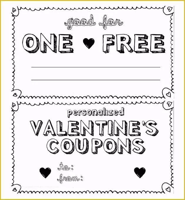 Free Printable Coupon Templates Of Homemade Coupon Design