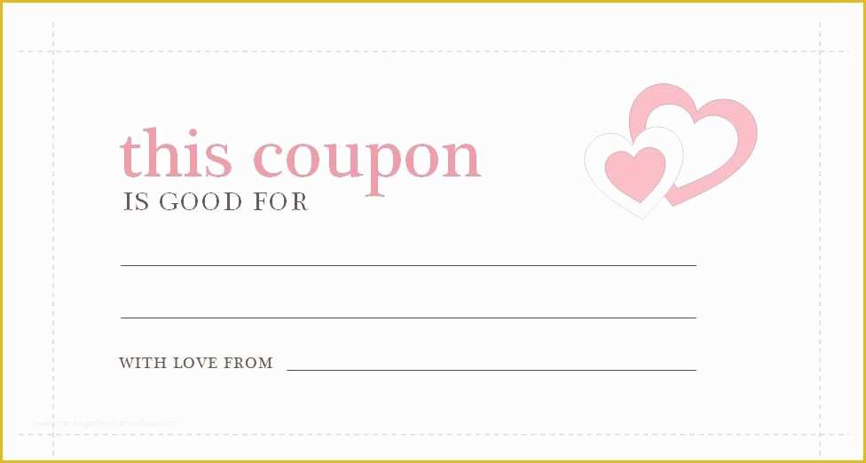 Free Printable Coupon Templates Of Love Coupon Template Microsoft Word