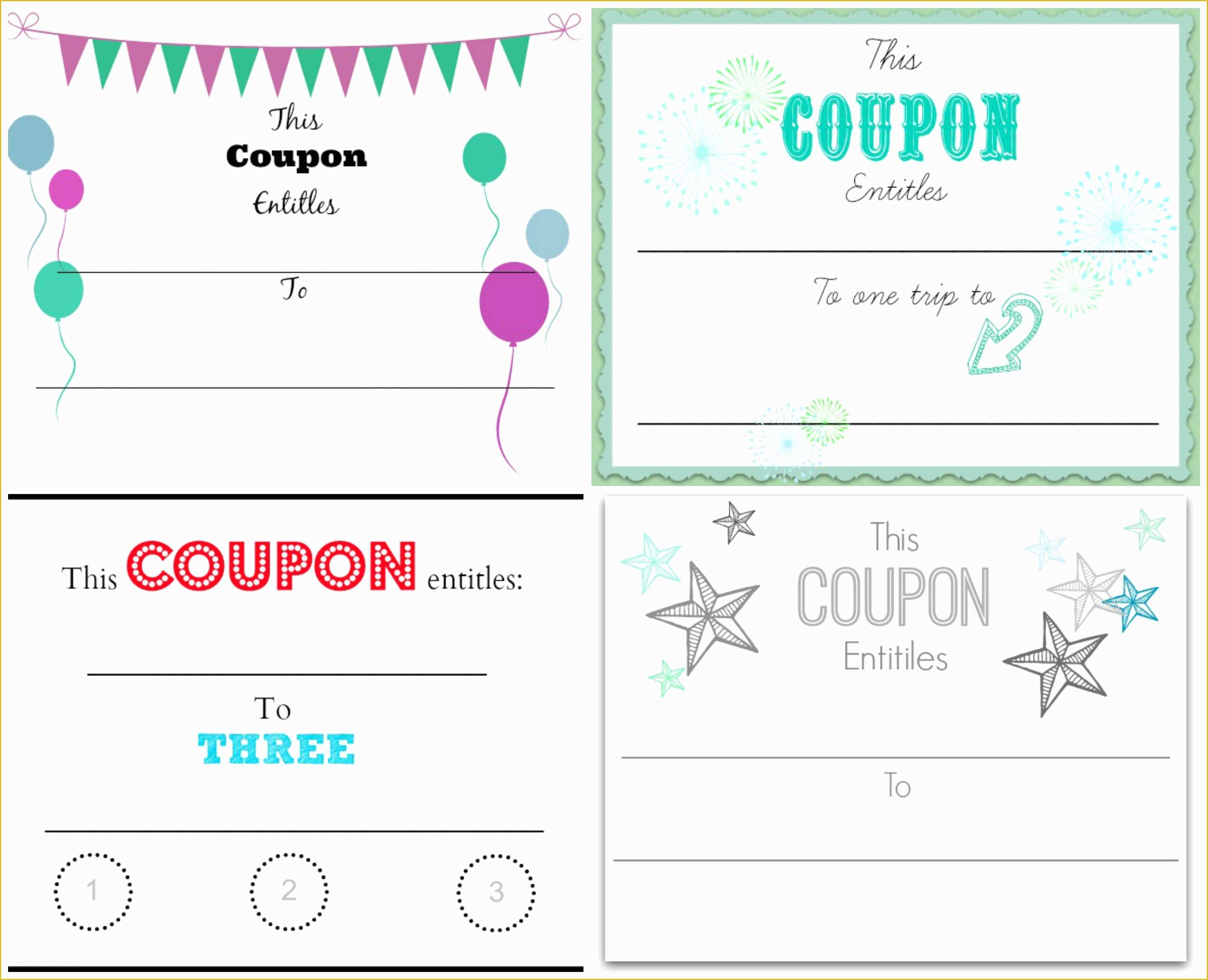 Free Printable Coupon Templates Of This Certificate Entitles You to Template