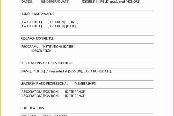 Free Printable Curriculum Vitae Template Of 48 Great Curriculum Vitae Templates &amp; Examples Template Lab