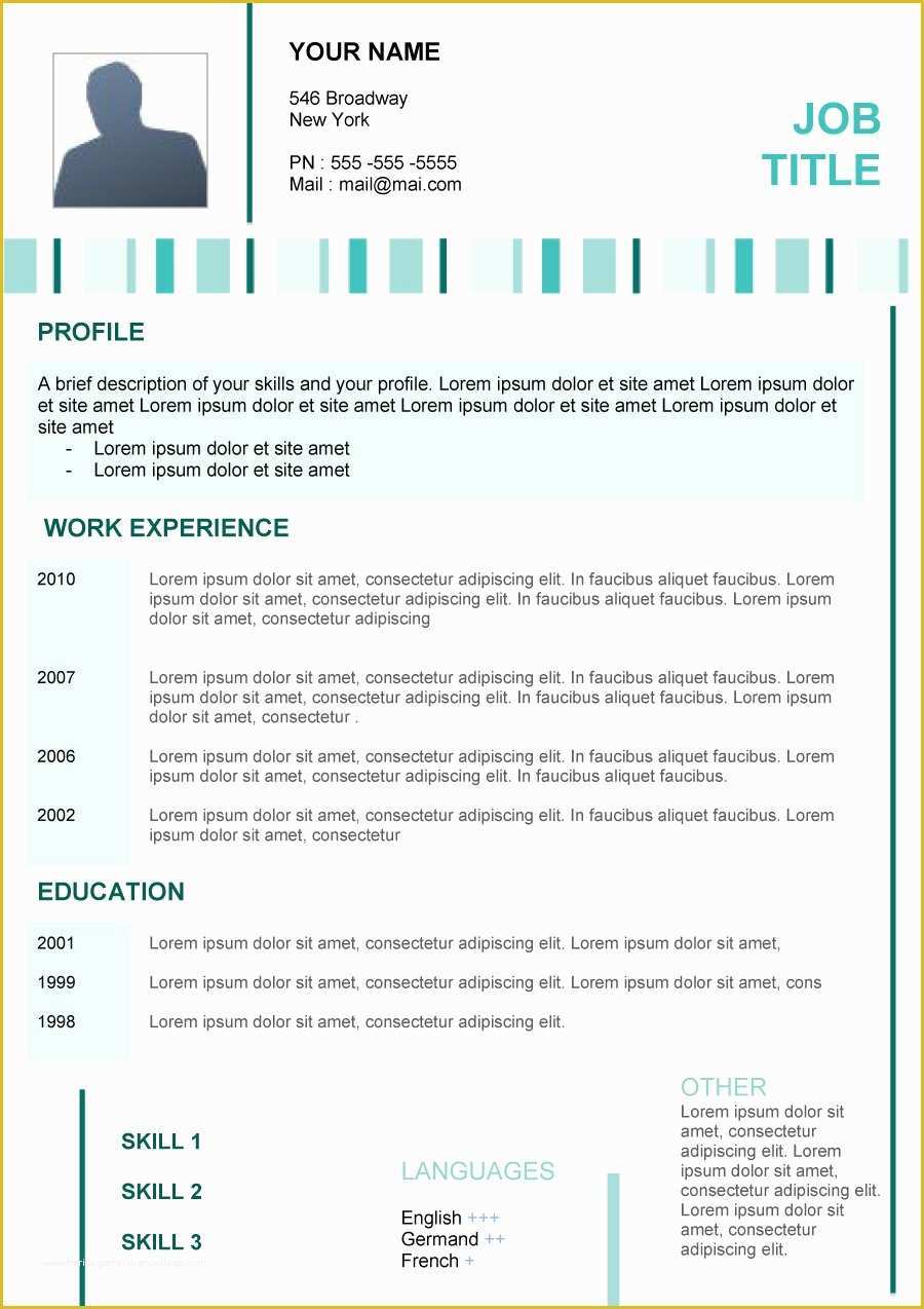 Free Printable Curriculum Vitae Template Of 48 Great Curriculum Vitae Templates & Examples Template Lab