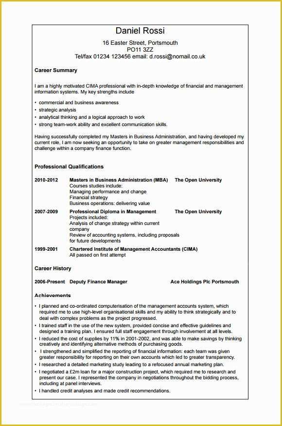 Free Printable Curriculum Vitae Template Of Professional Cv Template 8 Download Free Documents In