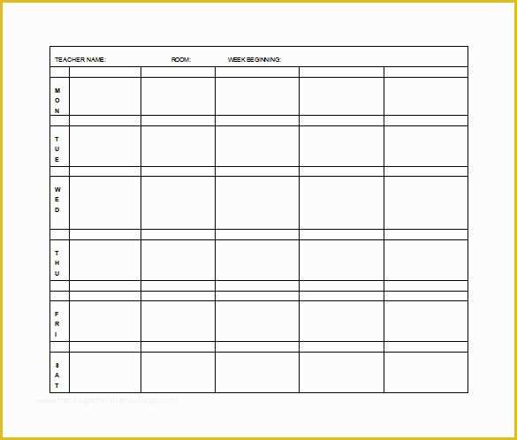 Free Printable Daily Lesson Plan Template Of Elementary Lesson Plan Template 11 Pdf Word format