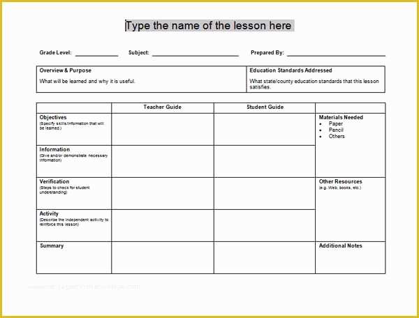 Free Printable Daily Lesson Plan Template Of Lesson Plan Templates Microsoft Word Templates