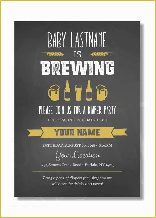 Free Printable Diaper Party Invitation Templates Of 13 Sample Diaper Invitations