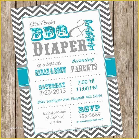 Free Printable Diaper Party Invitation Templates Of Diaper Baby Shower 