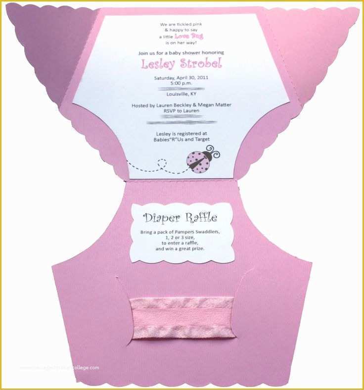 Free Printable Diaper Party Invitation Templates Of Baby Shower Diaper Invitation Template