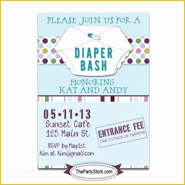 Free Printable Diaper Party Invitation Templates Of Free Printable Diaper Party Invitation Templates