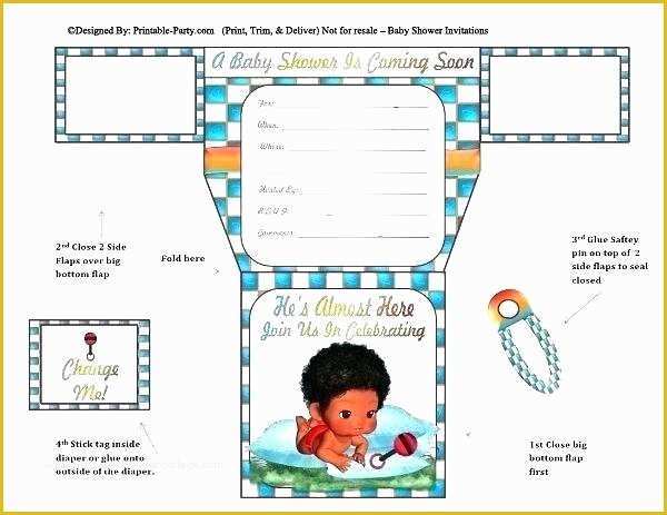 Free Printable Diaper Party Invitation Templates Of Printable Diaper Invitations