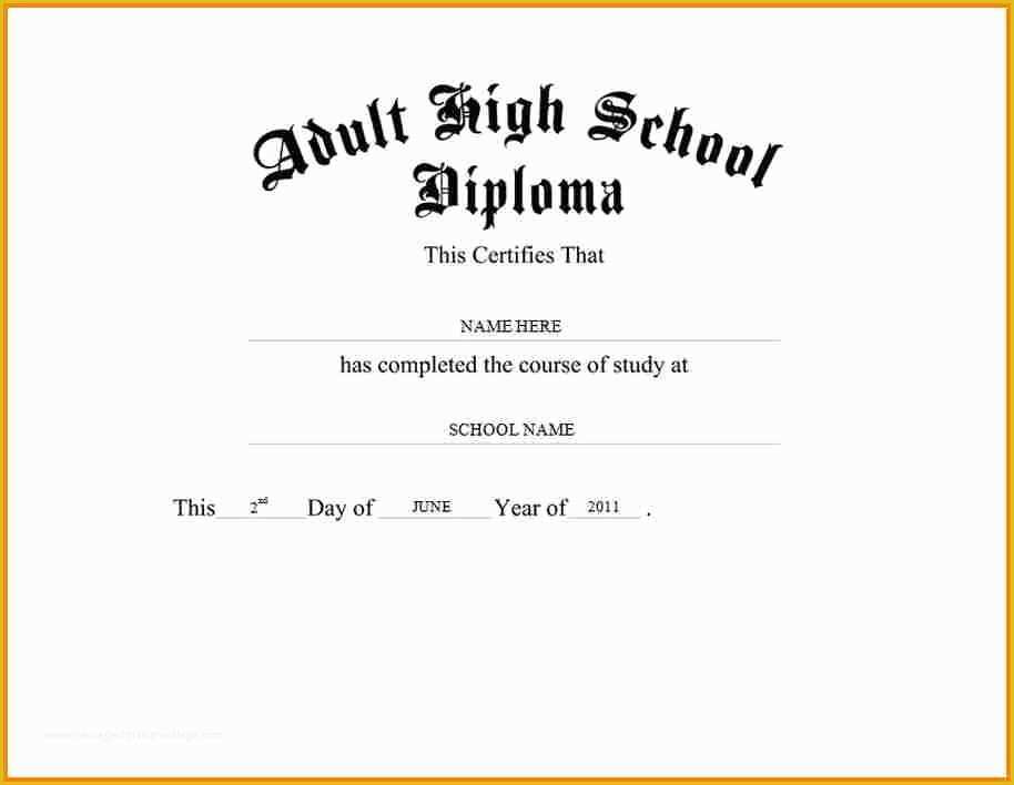 Free Printable Diploma Template Of 50 Free High School Diploma Template Printable