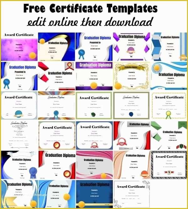 Free Printable Diploma Template Of Free Certificate Templates