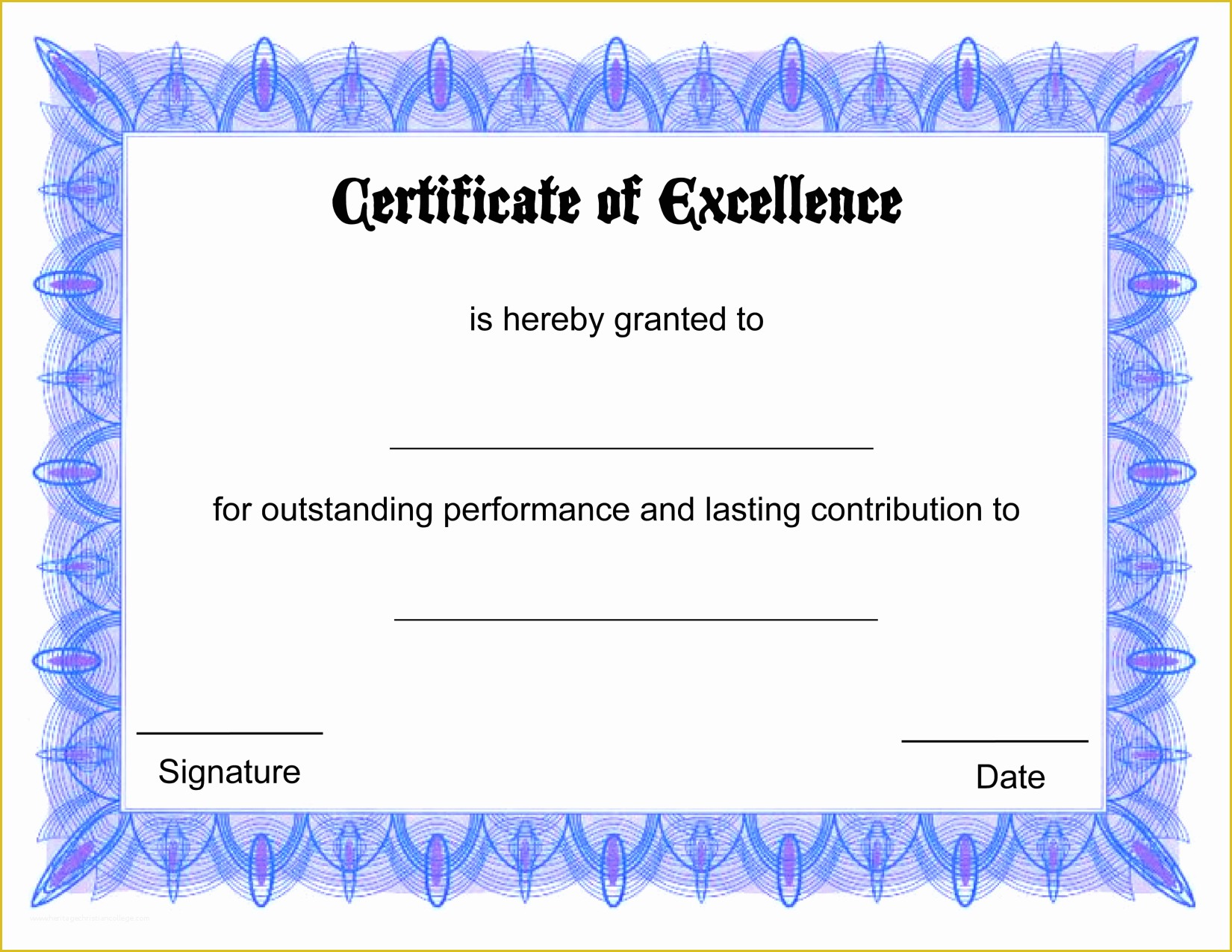 Free Printable Diploma Template Of Printable Certificate Templates