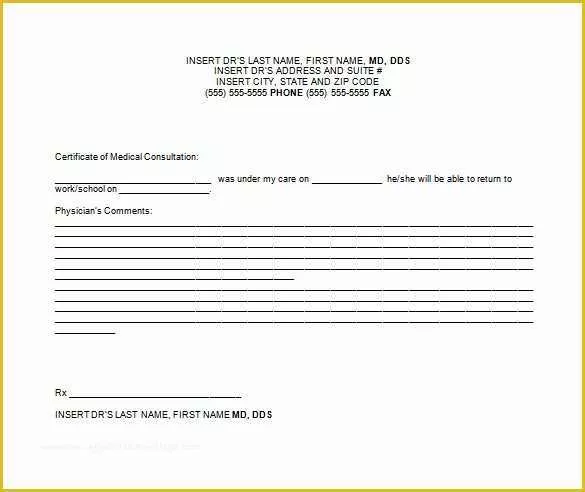 Free Printable Doctors Notes Templates Of 9 Doctor Note Templates for Work Pdf Doc