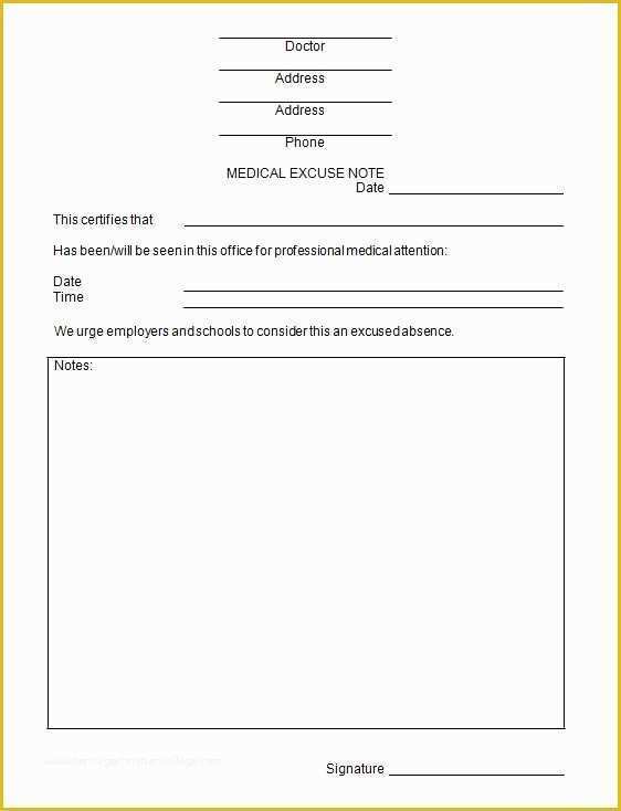 Free Printable Doctors Notes Templates Of Sample Doctor Note 30 Free Documents In Pdf Word