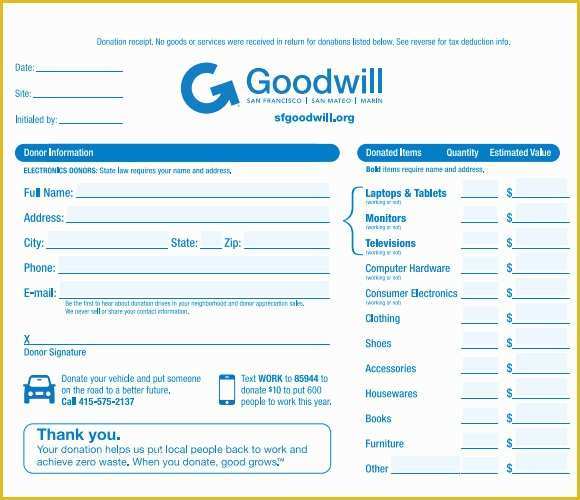 53 Free Printable Donation Receipt Template