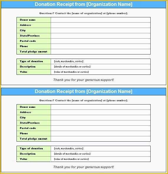 Free Printable Donation Receipt Template Of 12 Free Sample Donation Contribution Receipt Templates