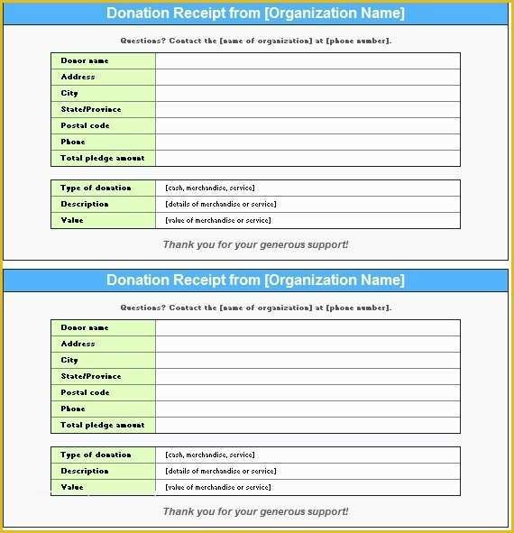 Free Printable Donation Receipt Template Of 12 Free Sample Donation Contribution Receipt Templates