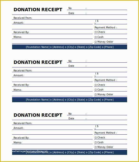 Free Printable Donation Receipt Template Of 18 Payment Receipt Templates – Free Sample Example