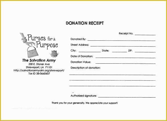 Free Printable Donation Receipt Template Of 20 Donation Receipt Templates Pdf Word Excel Pages