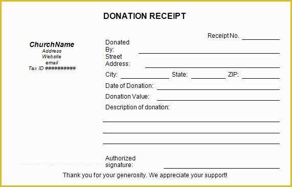 Free Printable Donation Receipt Template Of 20 Donation Receipt Templates Pdf Word Excel Pages