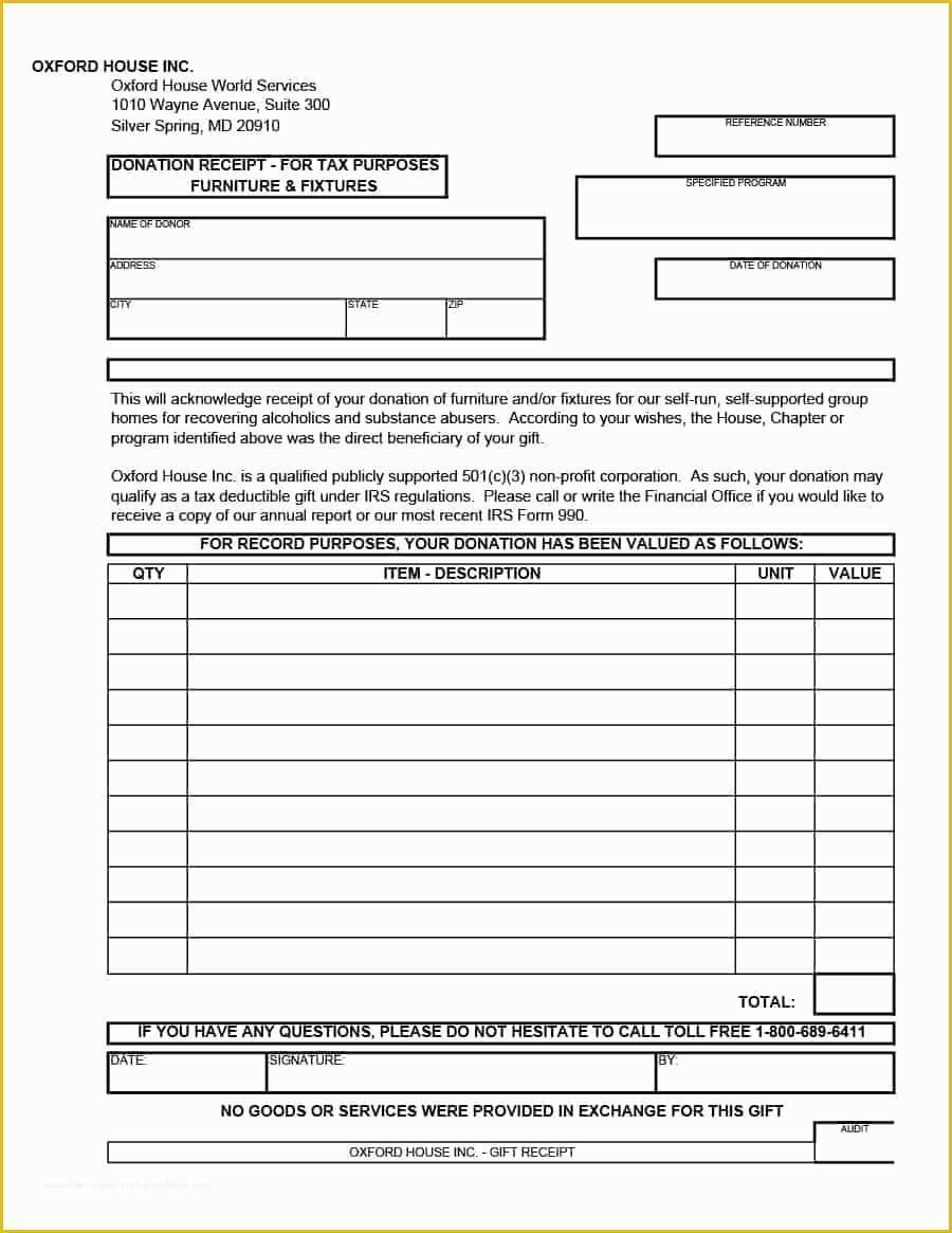 Free Printable Donation Receipt Template Of 40 Donation Receipt Templates & Letters [goodwill Non Profit]