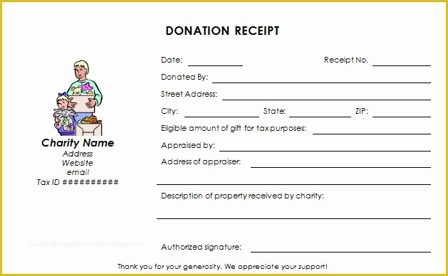 Free Printable Donation Receipt Template Of Charitable Donation Receipt Template Free Download Aashe