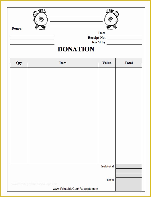 Free Printable Donation Receipt Template Of Free Printable Donation Receipt Template