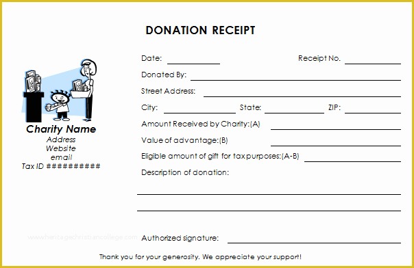 Free Printable Donation Receipt Template Of Ultimate Guide to the Donation Receipt 7 Must Haves &amp; 6