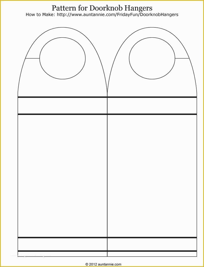 43 Free Printable Door Hanger Template