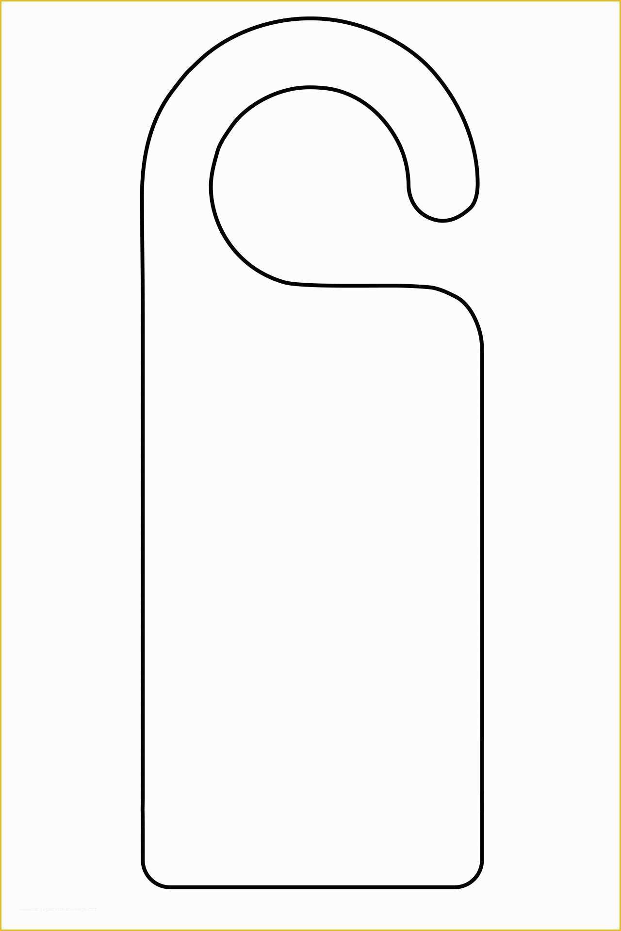 Free Printable Door Hanger Template Of Blank Door Hangers