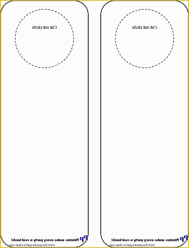 Free Printable Door Hanger Template Of Door Hangers Photo