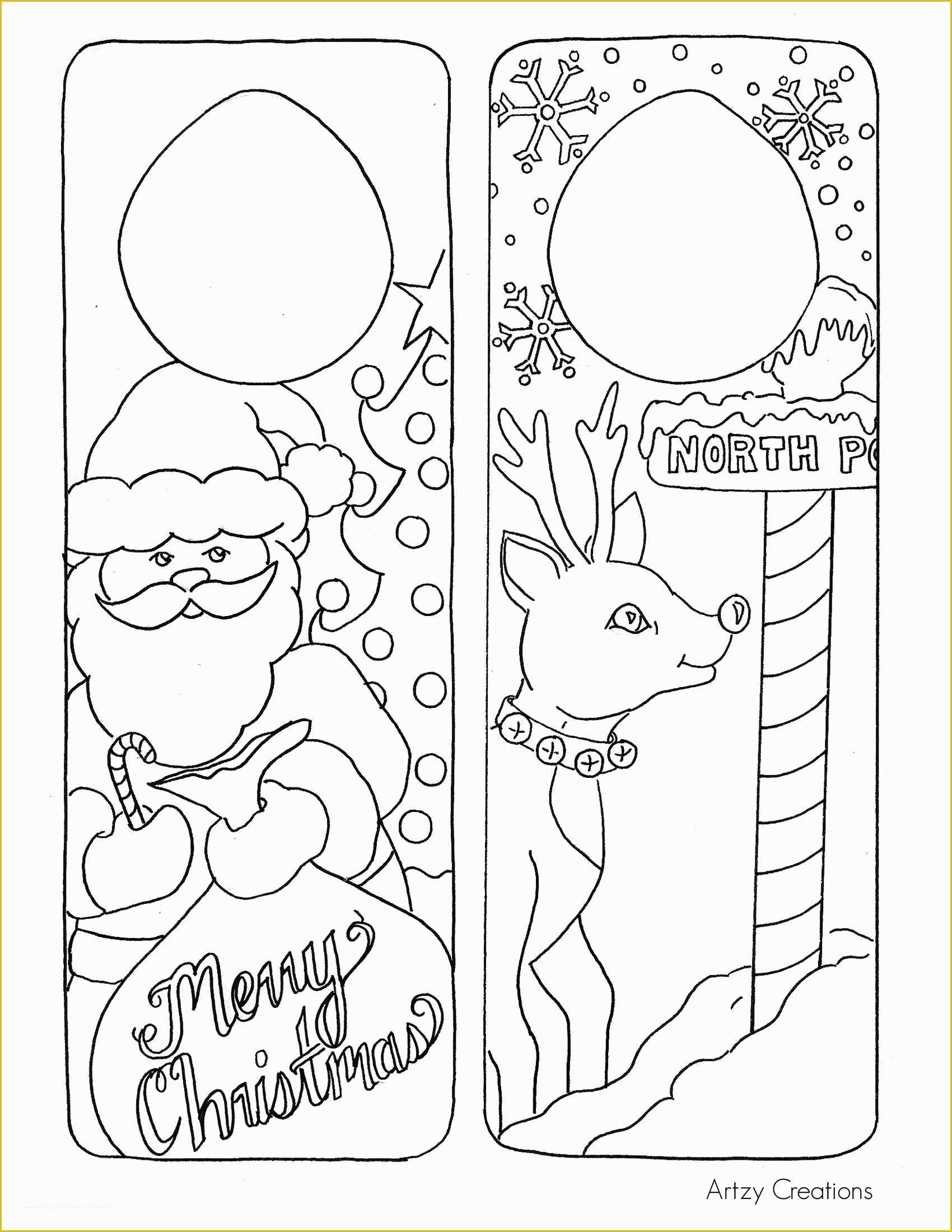 Free Printable Door Hanger Template Of Free Printable Christmas Door Hangers for Kids
