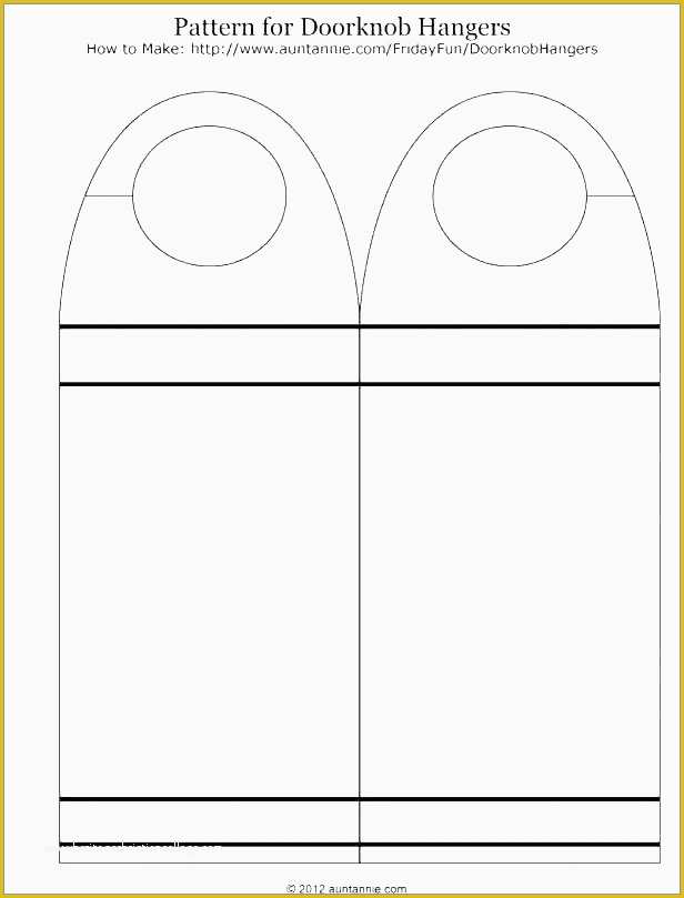 Free Printable Door Knob Hanger Template Of 42 Best Burlap Door Hanger Templates