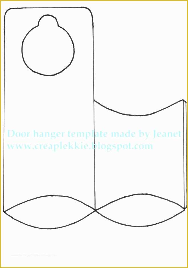 Free Printable Door Knob Hanger Template Of Backyards Ideas About Door Hanger Template Templates