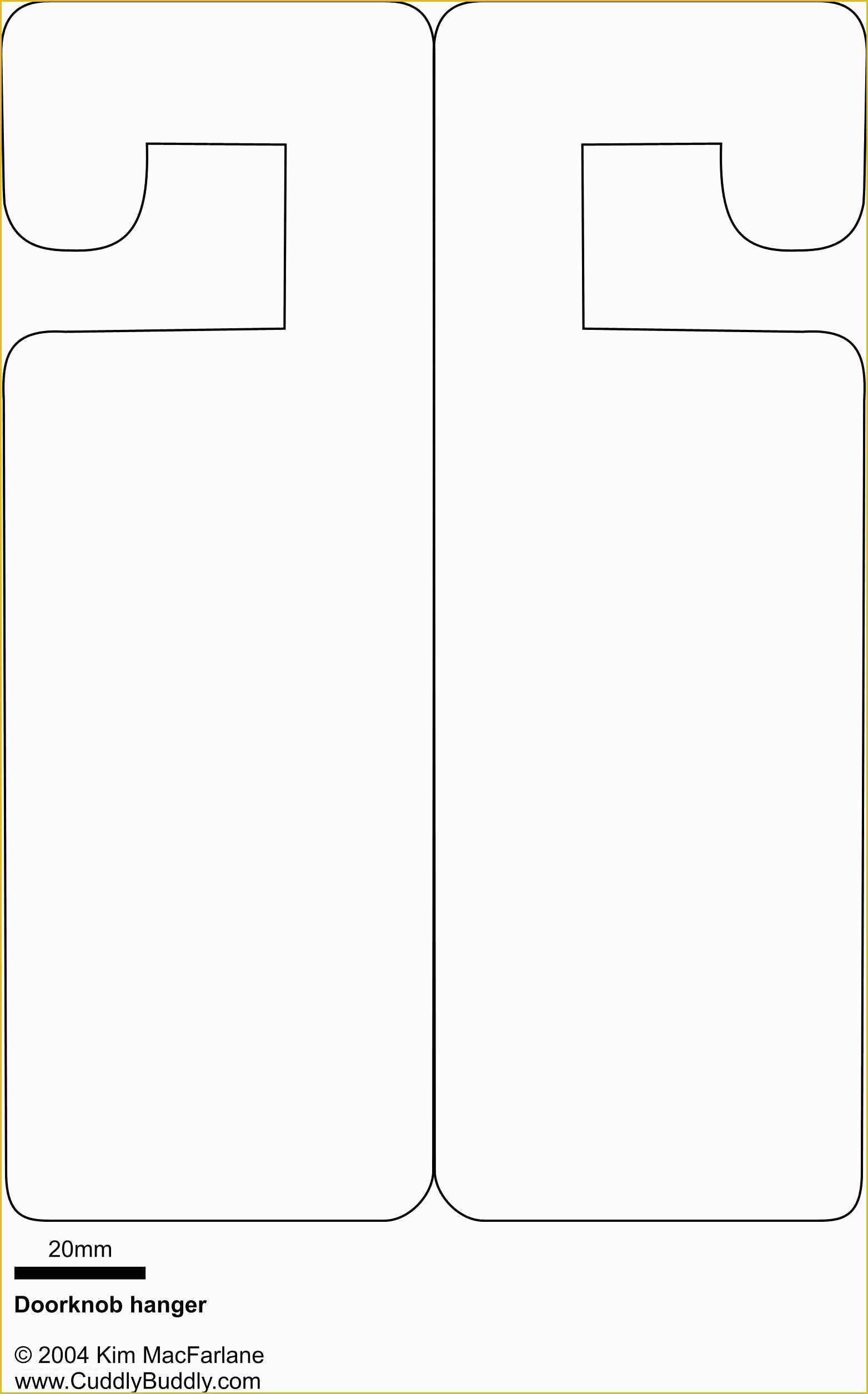 Free Printable Door Knob Hanger Template Of Blank Door Hangers Free Printable Door Knob Hanger Template Of Blank Door Hangers
