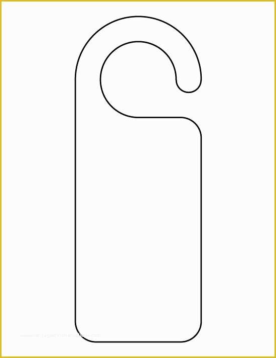 Free Printable Door Knob Hanger Template Of Pin by Kara tomko On for the Home Pinterest