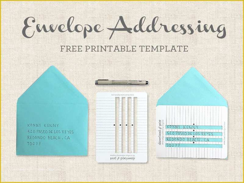Free Printable Envelope Templates Of Free Printable Envelope Addressing Template