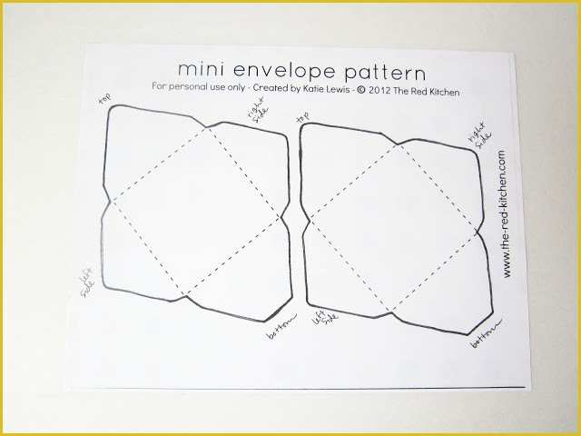 Free Printable Envelope Templates Of the Red Kitchen Diy Mini Envelopes Free Printable