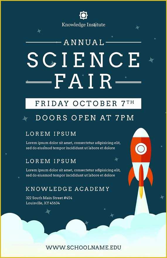 Free Printable event Flyer Templates Of Diy Printable School Science Fair Flyer Template Word