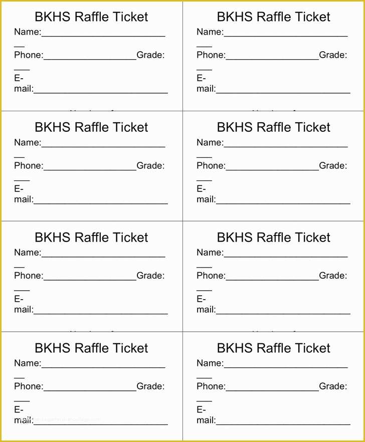 Free Printable Event Ticket Template Of Best 25 Free Raffle Ticket 