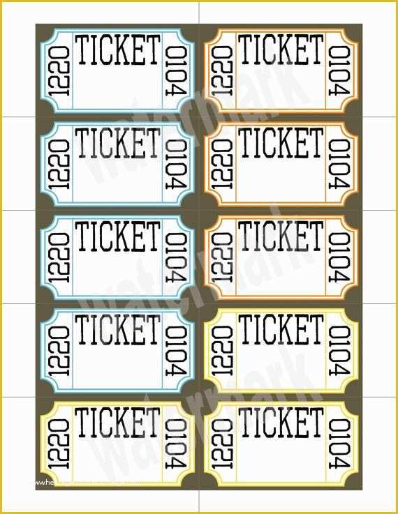 Free Printable event Ticket Template Of Best 25 Printable Raffle Tickets Ideas On Pinterest