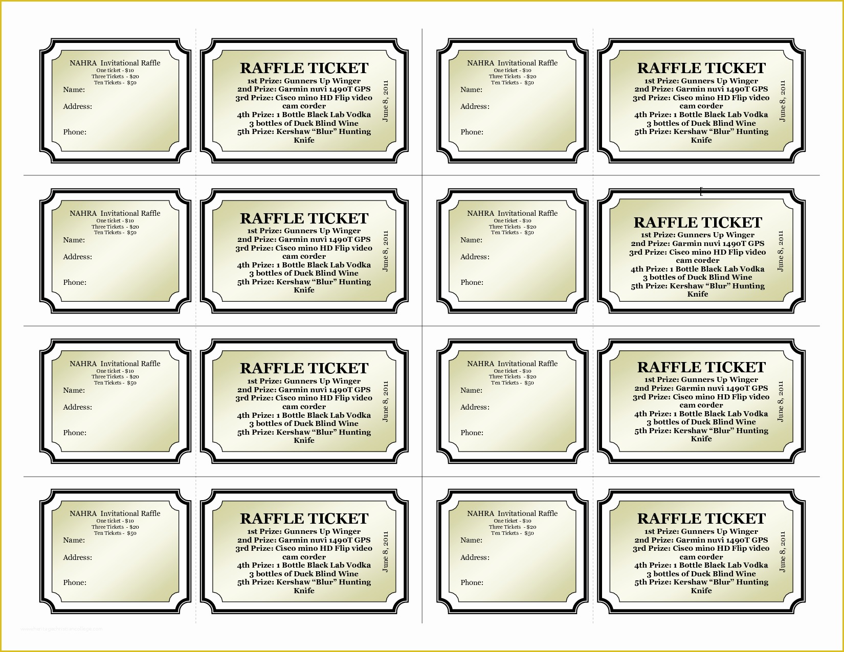 Free Printable event Ticket Template Of Free Printable Raffle Tickets Template Bamboodownunder