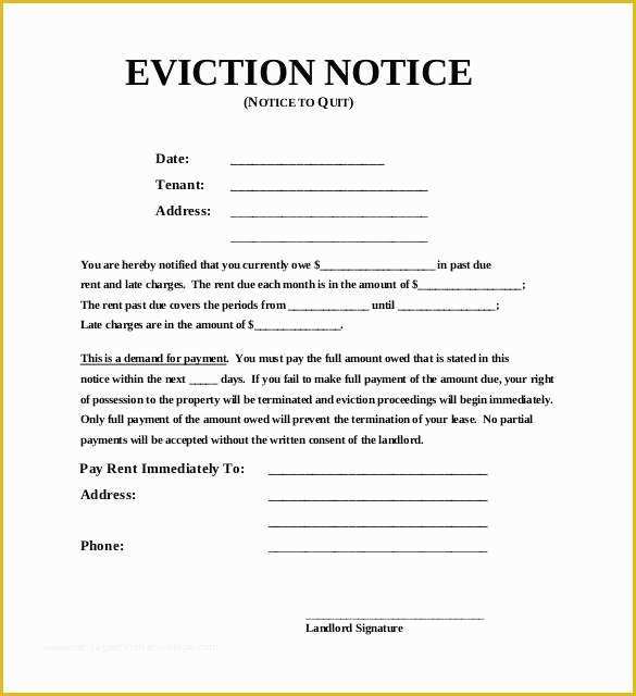 Free Printable Eviction Notice Template Of 38 Eviction Notice Templates Pdf Google Docs Ms Word
