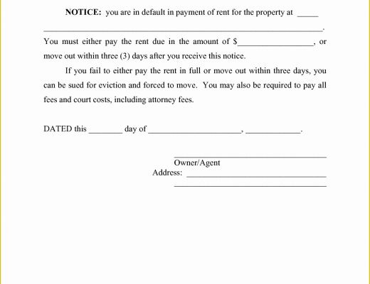 Free Printable Eviction Notice Template Of Eviction Notice Template Scope Of Work Template