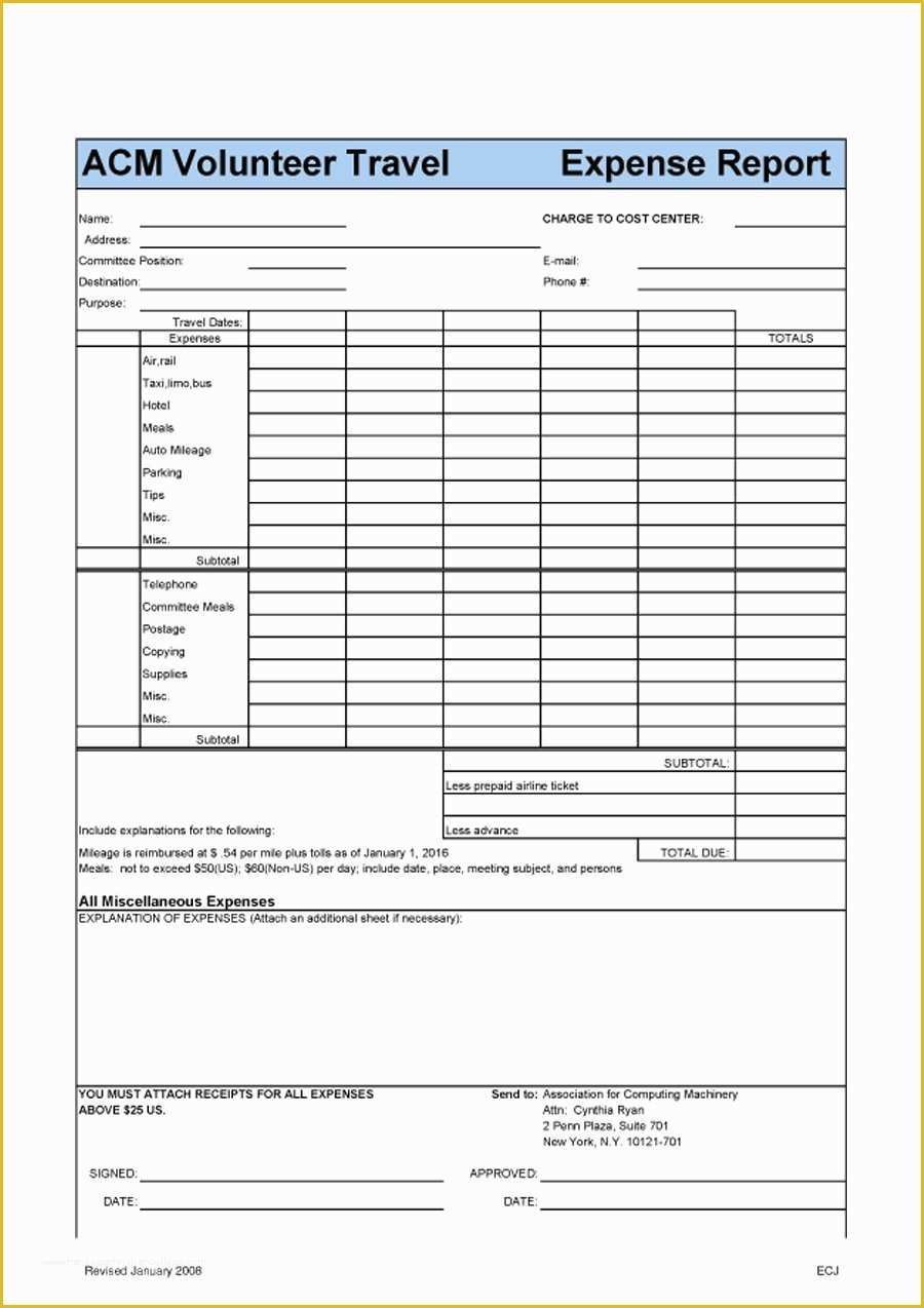 Free Printable Expense Reports Templates Of 40 Expense Report Templates to Help You Save Money