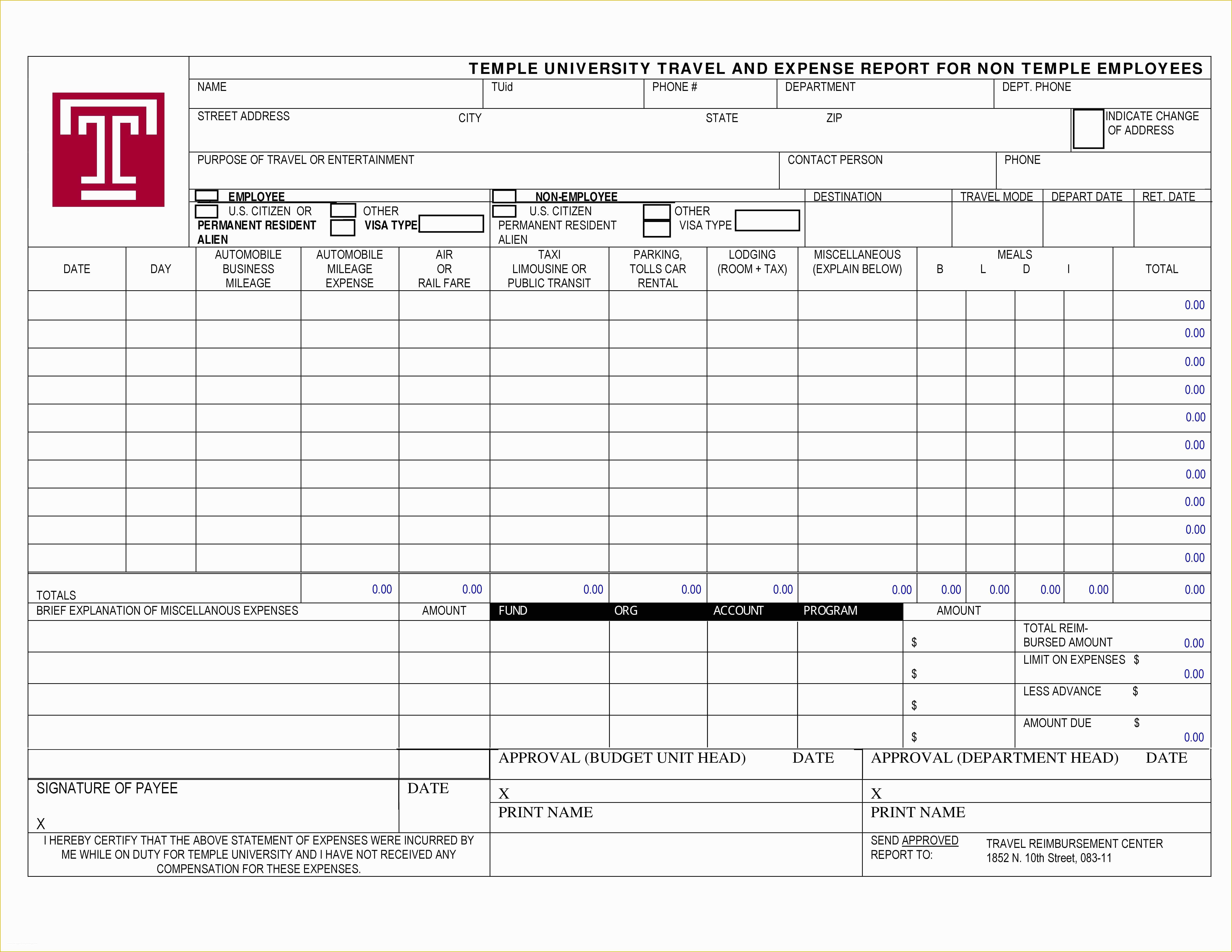 Free Printable Expense Reports Templates Of 40 Expense Report Templates to Help You Save Money