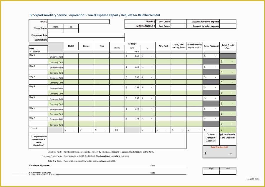 Free Printable Expense Reports Templates Of 40 Expense Report Templates to Help You Save Money