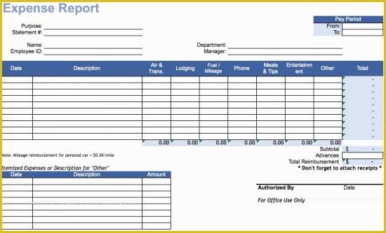 Free Printable Expense Reports Templates Of Download Travel Expense Report Template Excel