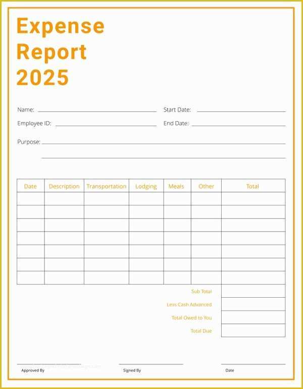 Free Printable Expense Reports Templates Of Expense Report 11 Free Word Excel Pdf Documents