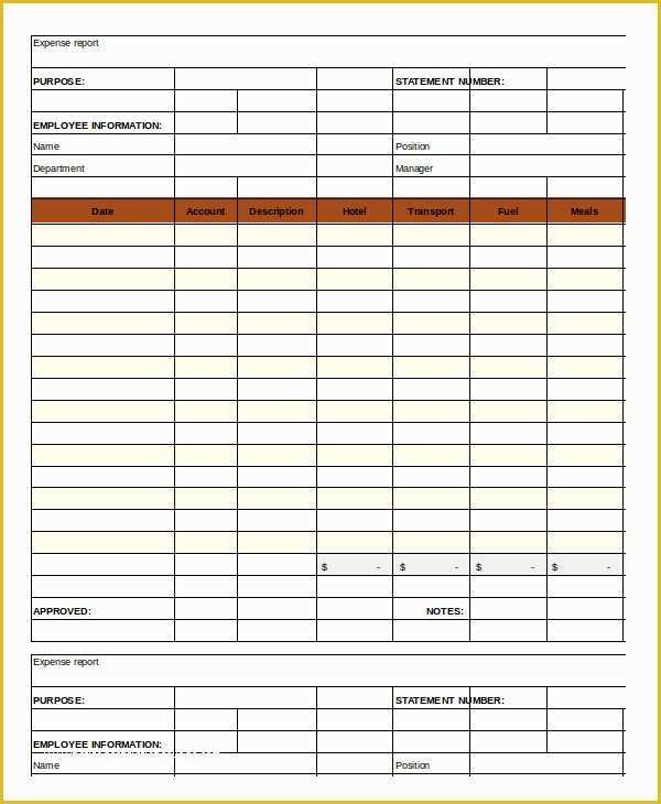 Free Printable Expense Reports Templates Of Expense Report Template 17 Free Sample Example format